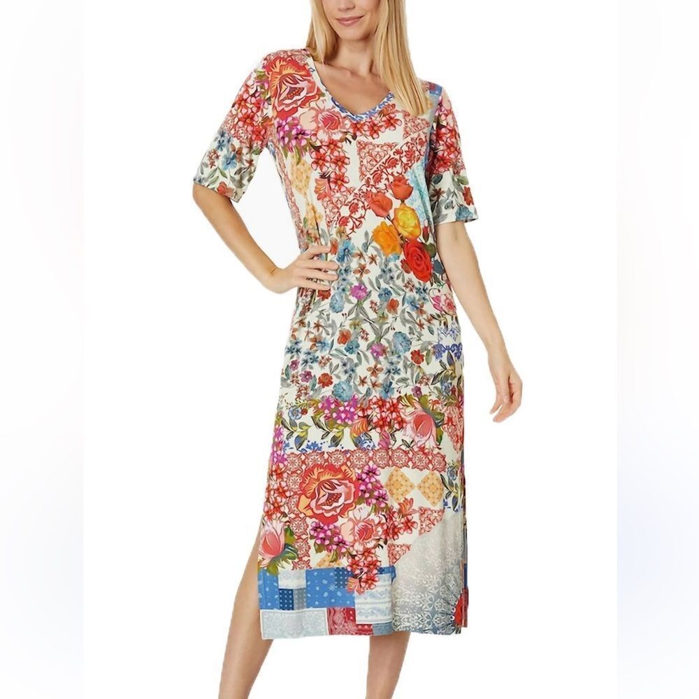 Johnny Was Tango Maxi T-Shirt Midi Dress